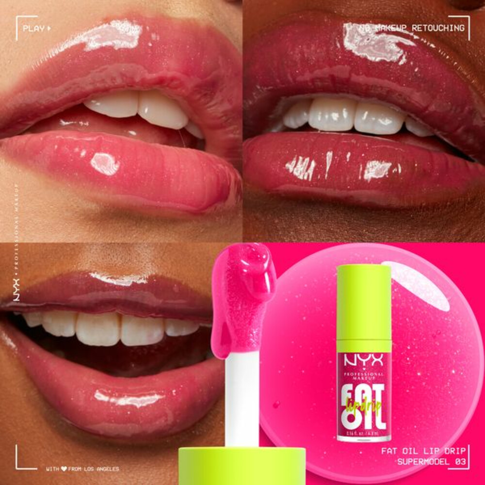 NYX Fat Oil Lip Drip Lipgloss Supermodel4.8 ml