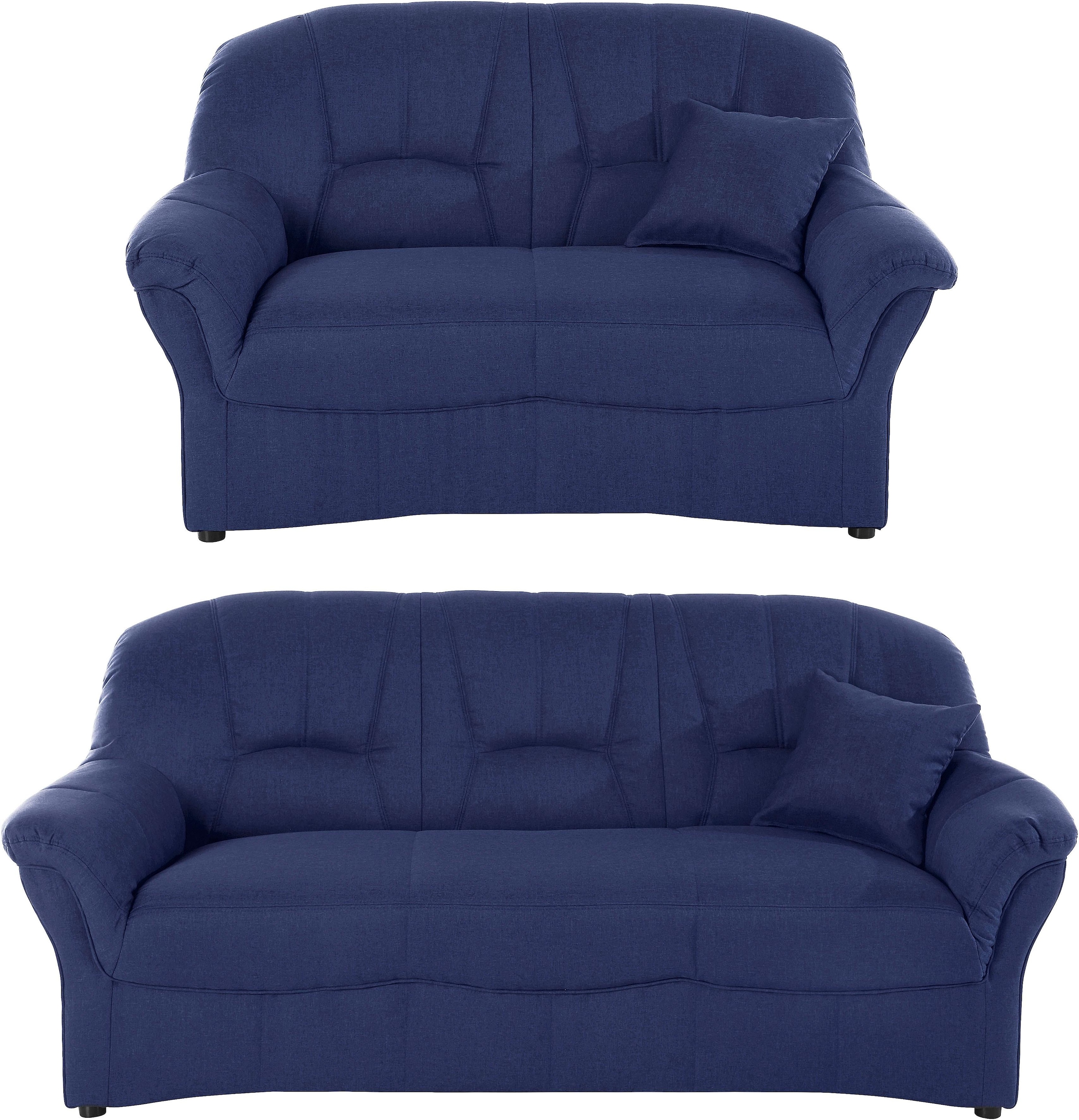 DOMO collection Polstergarnitur »Bahia zeitlos & elegantes Sofa, bequem« Set,  3-Sitzer & 2-Sitzer-Set