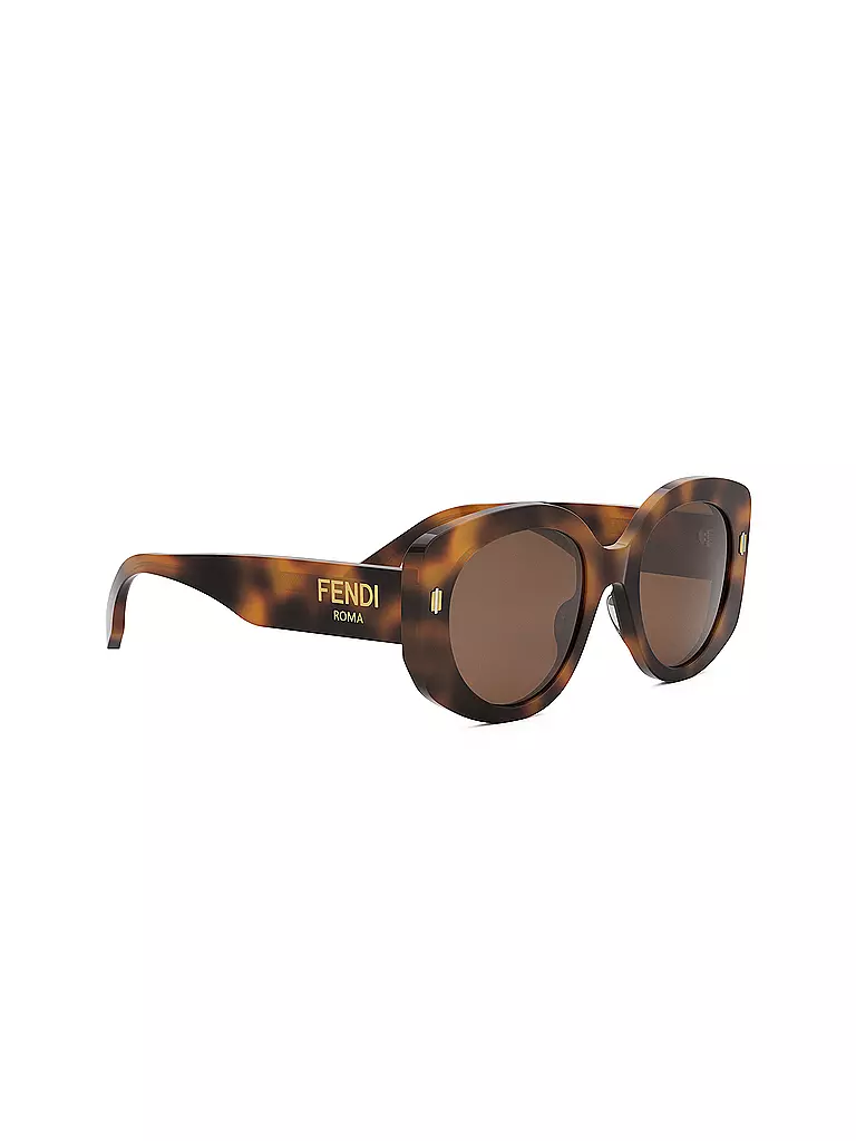 FENDI FENDI Roma havana runde Sonnenbrille braun