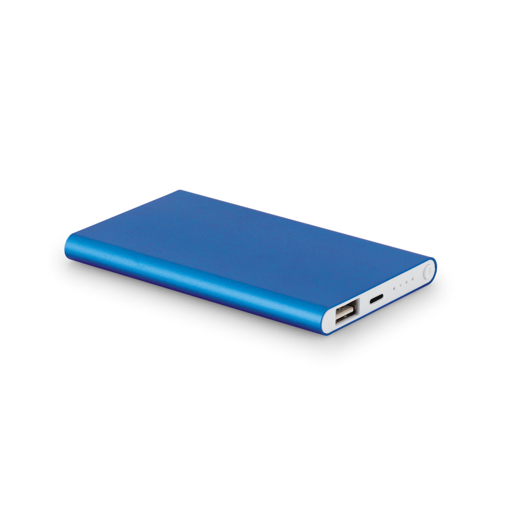 hi!dea 97344 - Power bank Slim de 4 000 mAh en aluminium recyclé (100% rAL) et ABS recyclé (100 % rABS)