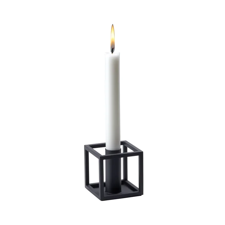 Audo - Kubus 1 Kerzenhalter, schwarz