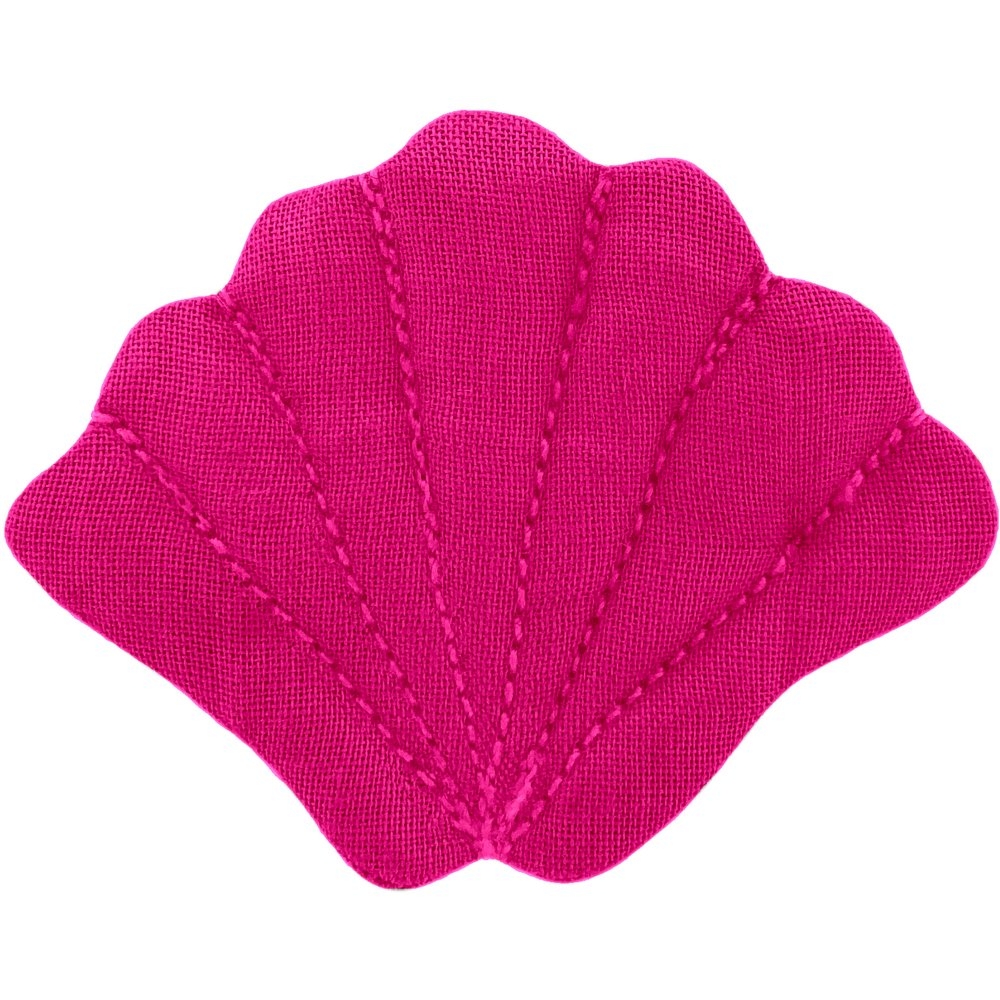 Barrette Coquillage Fuchsia