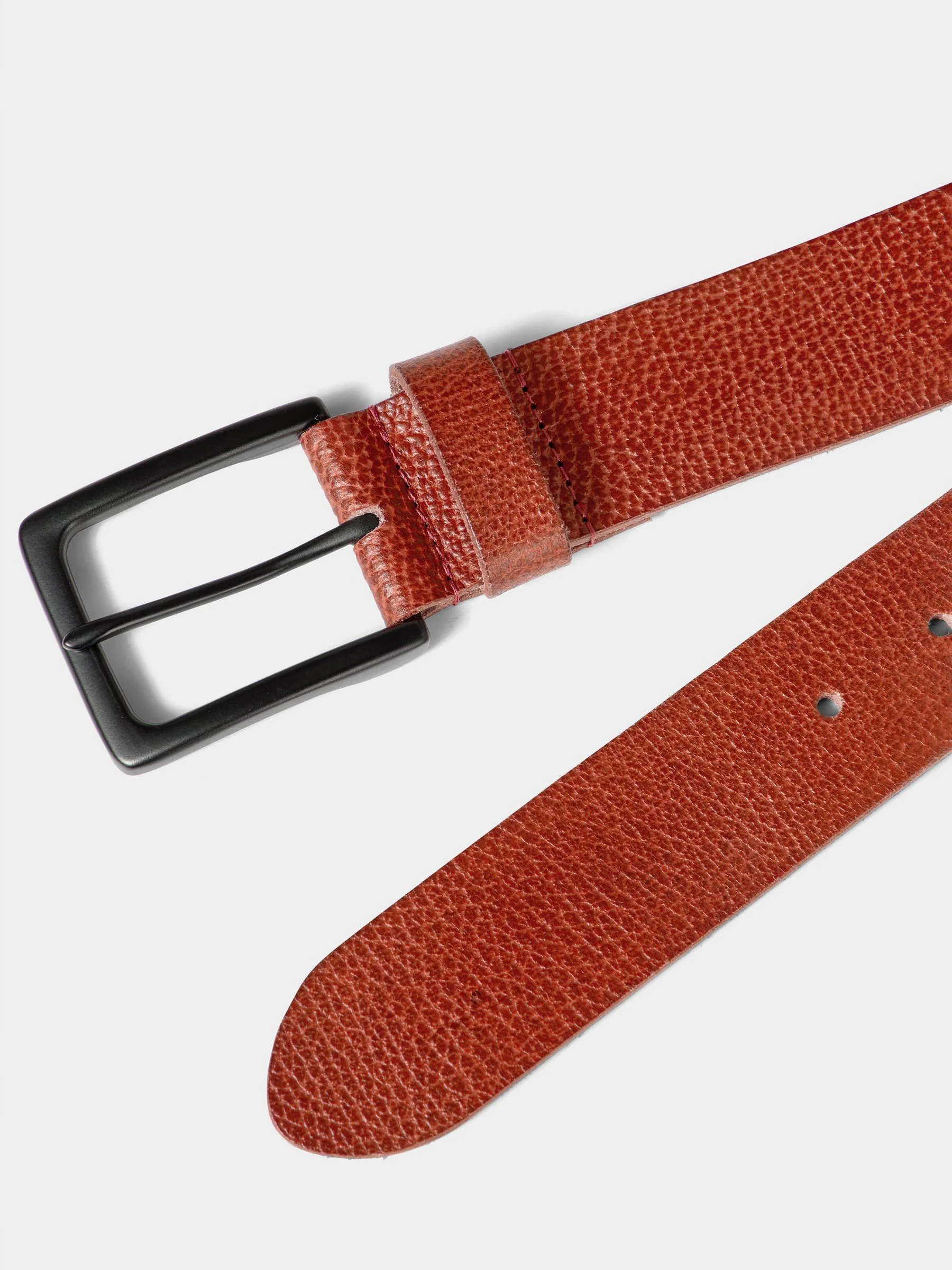 Bruin - Joe Browns leren riem met metalen gesp