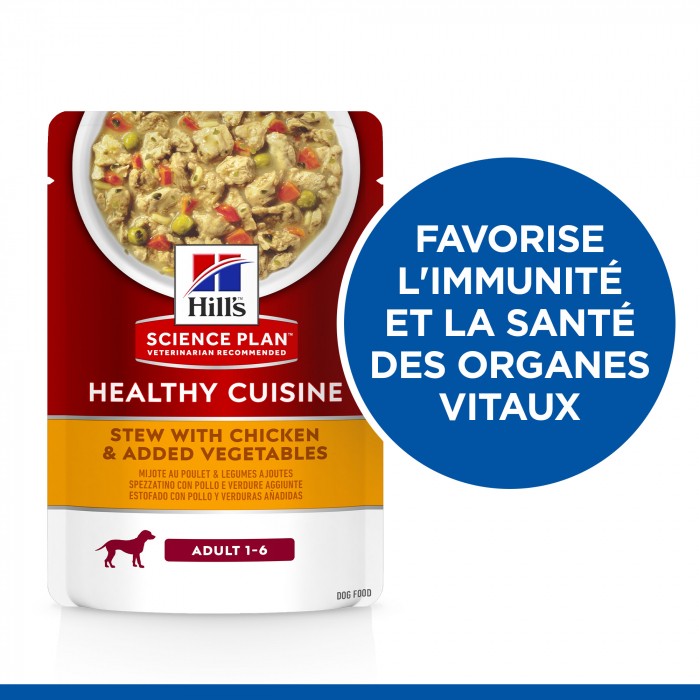 HILL'S Science Plan Healthy Cuisine Medium & Large Adult en Mijotés – Pâtée pour chien