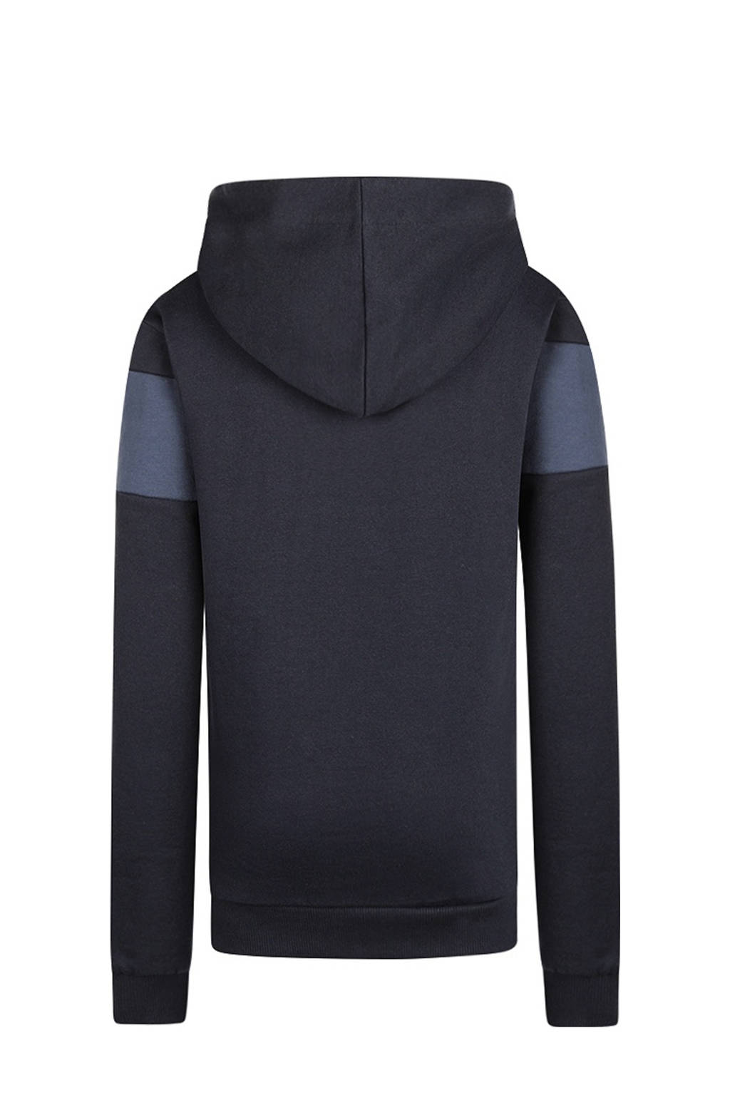 No Way Monday hoodie donkerblauw/grijsblauw/bruin