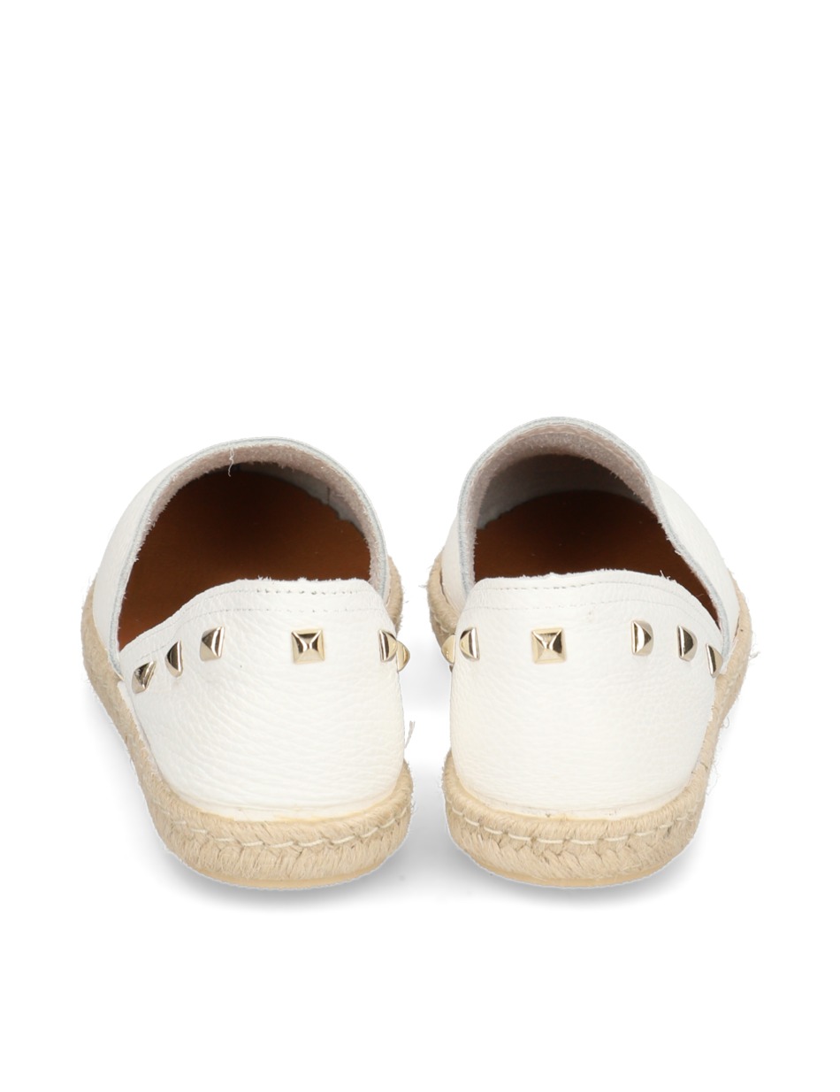 Glattleder Espadrille