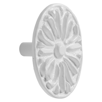 Knop Elian wit 38mm