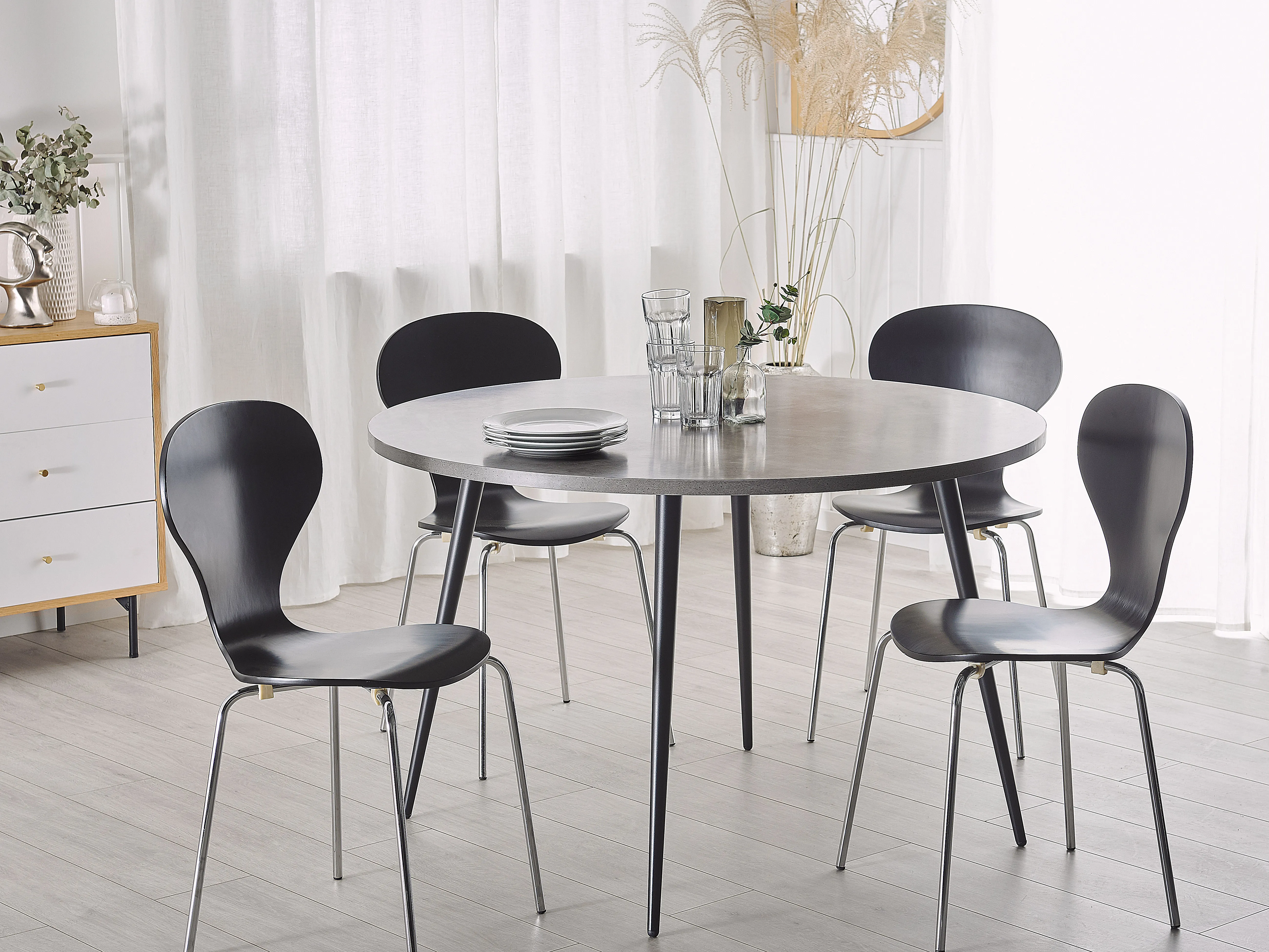 Eettafel ODEON Grijs beton-effect 120 cm 120 cm