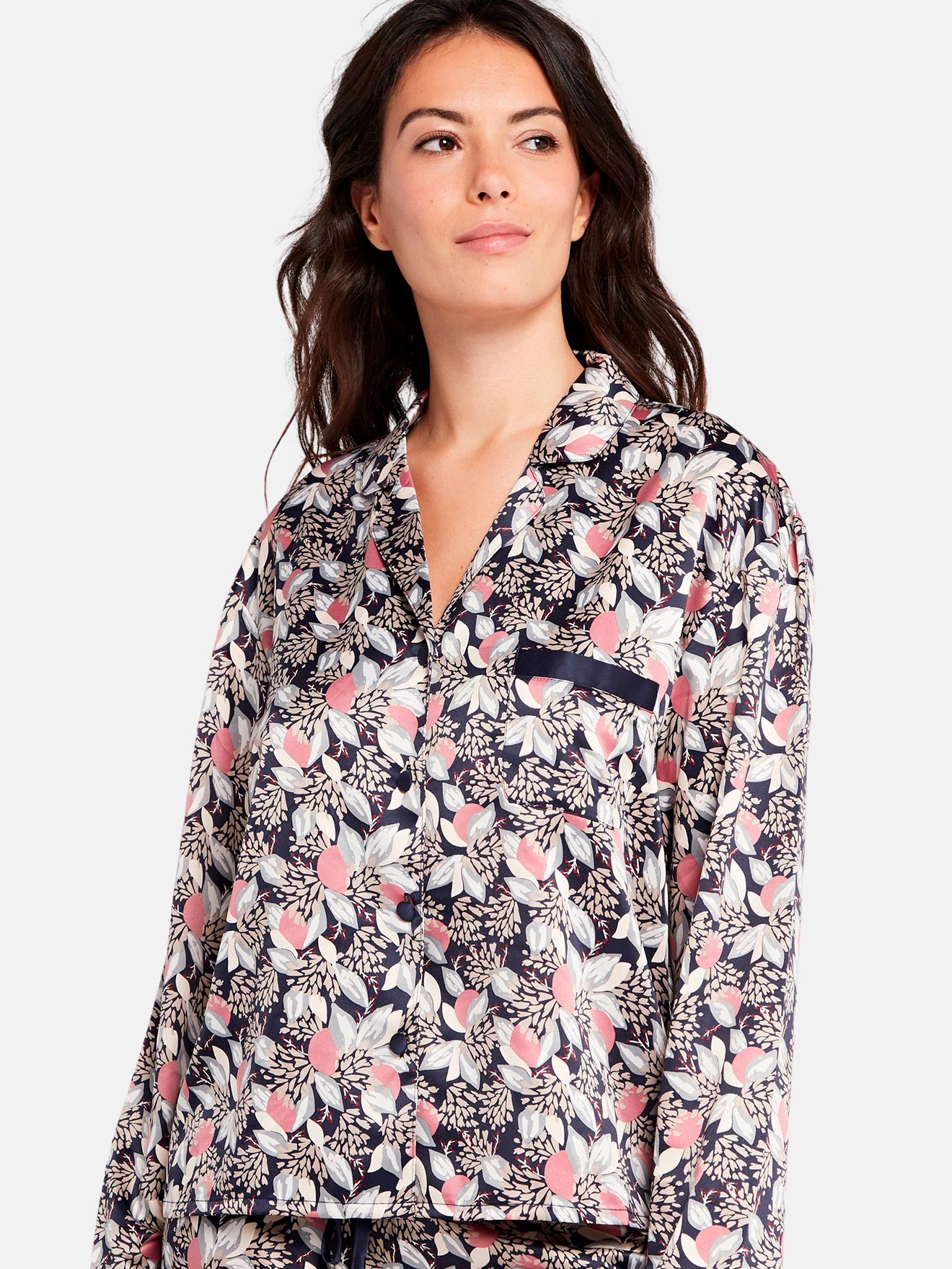 Haut de pyjama en satin Idole
