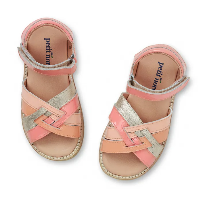 Petit Nord Sandales Scratchs Evy | Rose