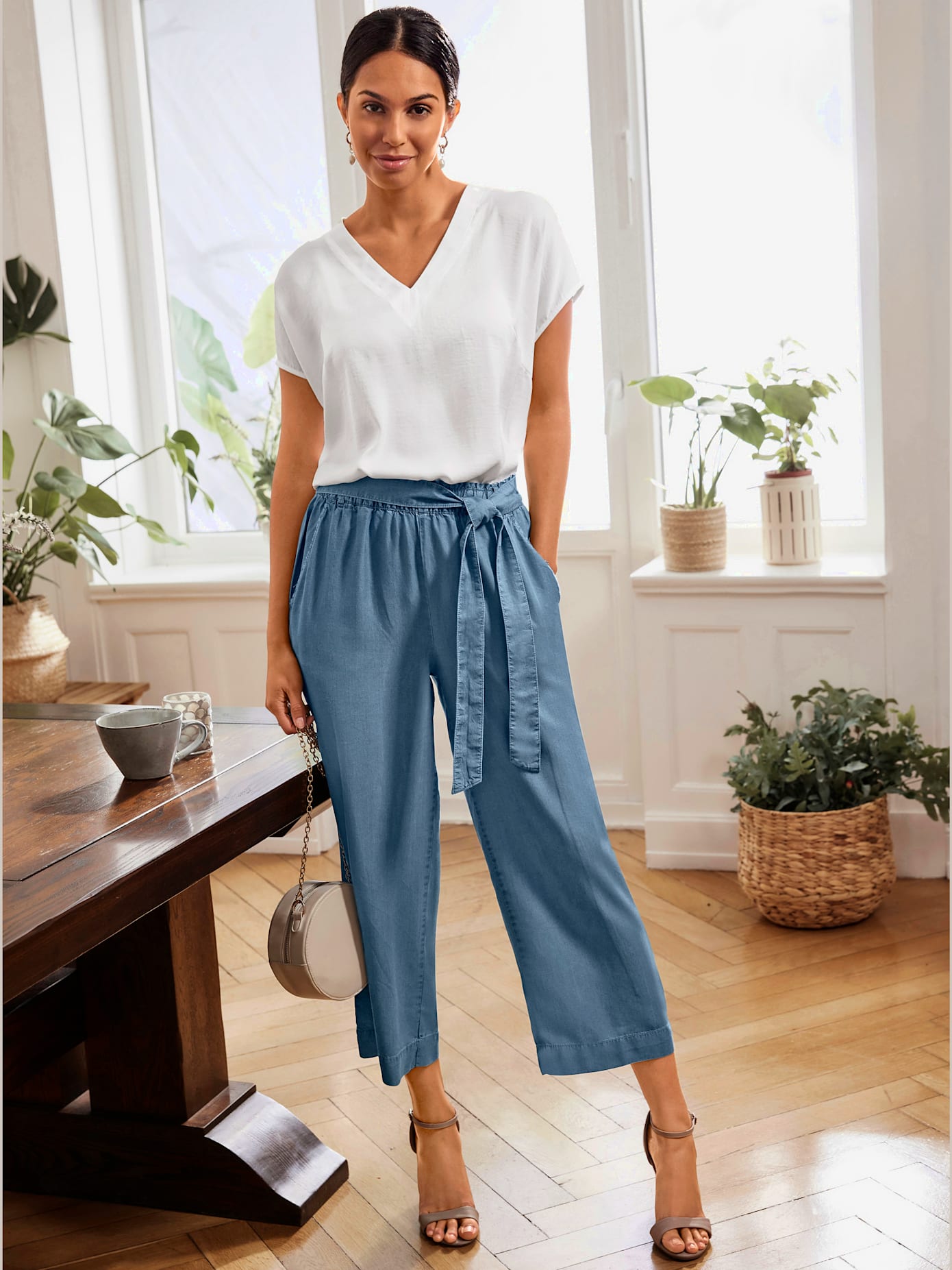 Jupe culotte ceinture élastique pour plus de confort