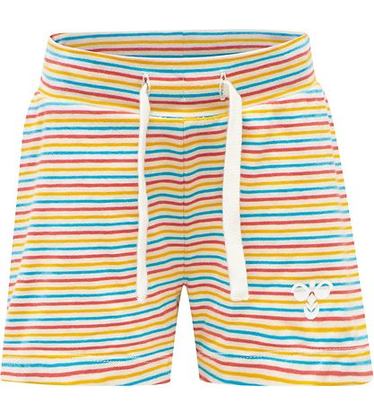 Hummel Shorts - hmlAlex - Weiß m. Streifen