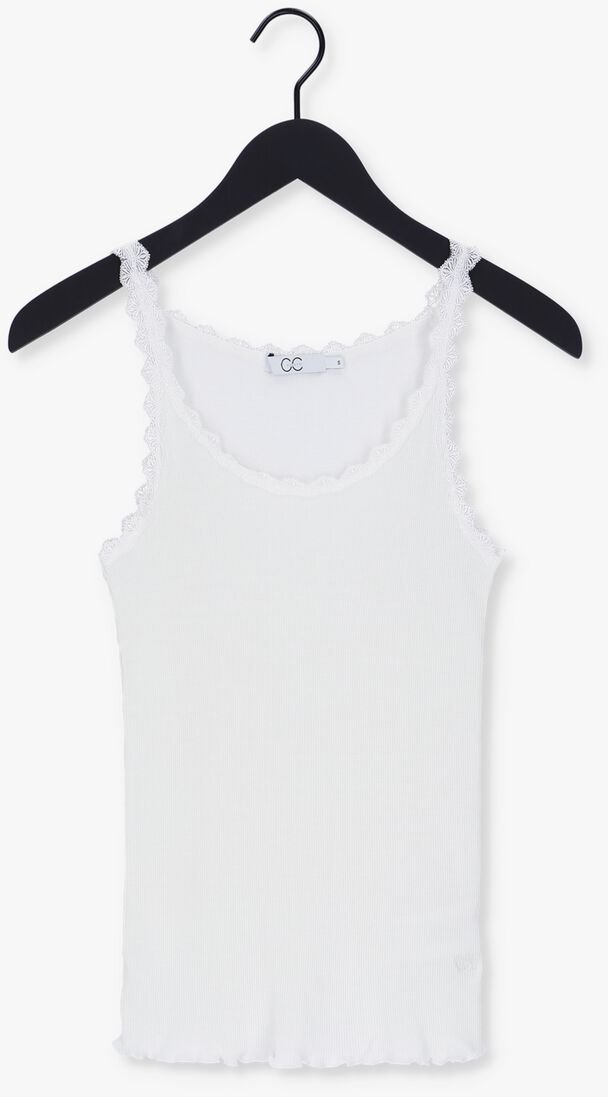 CC HEART witte cc heart top silk lace camisole