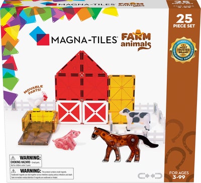 MAGNA-TILES Bondegårdsdyr Byggesett 25 Deler