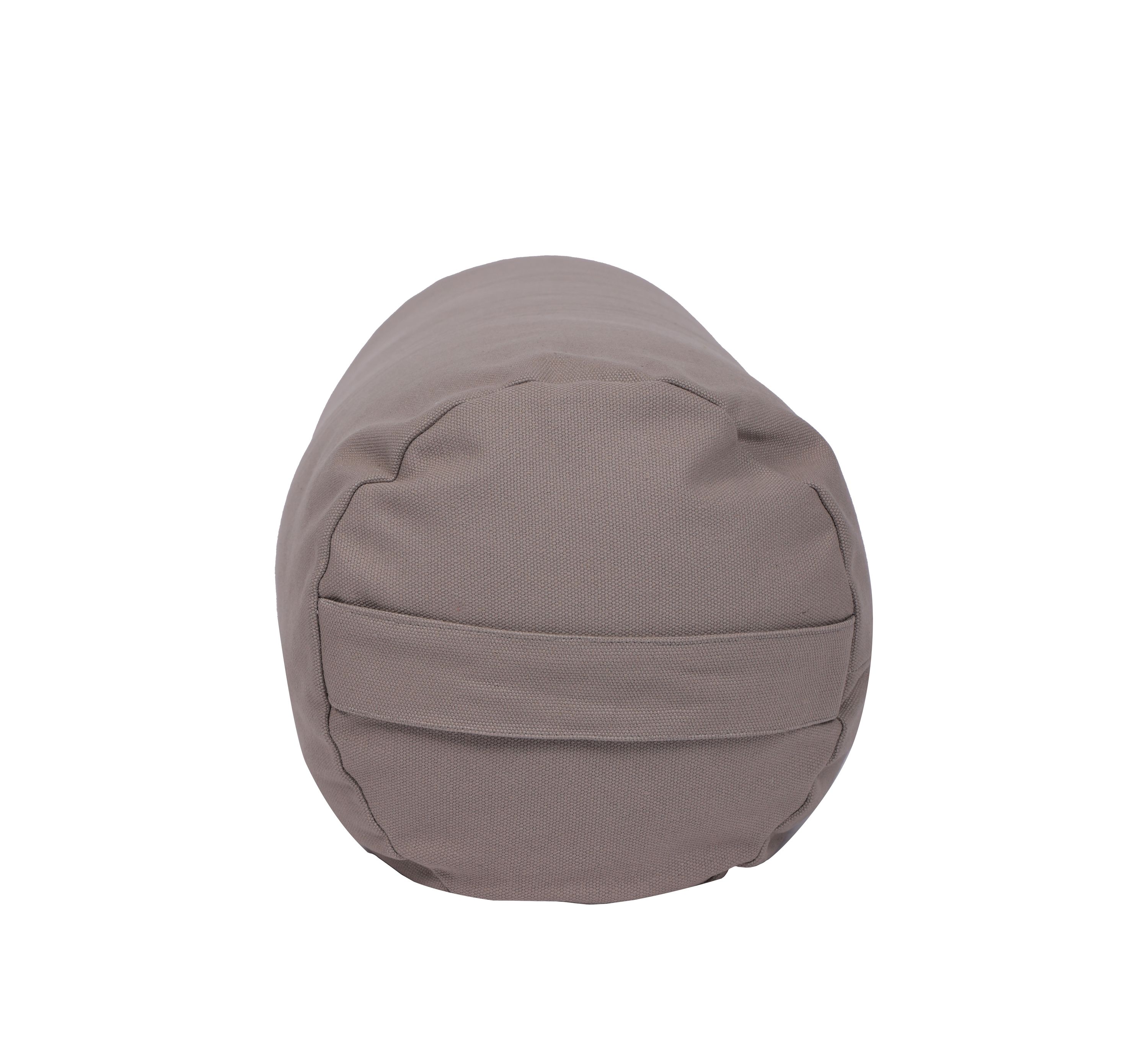 Yogakissen 23 x 63 cm grau