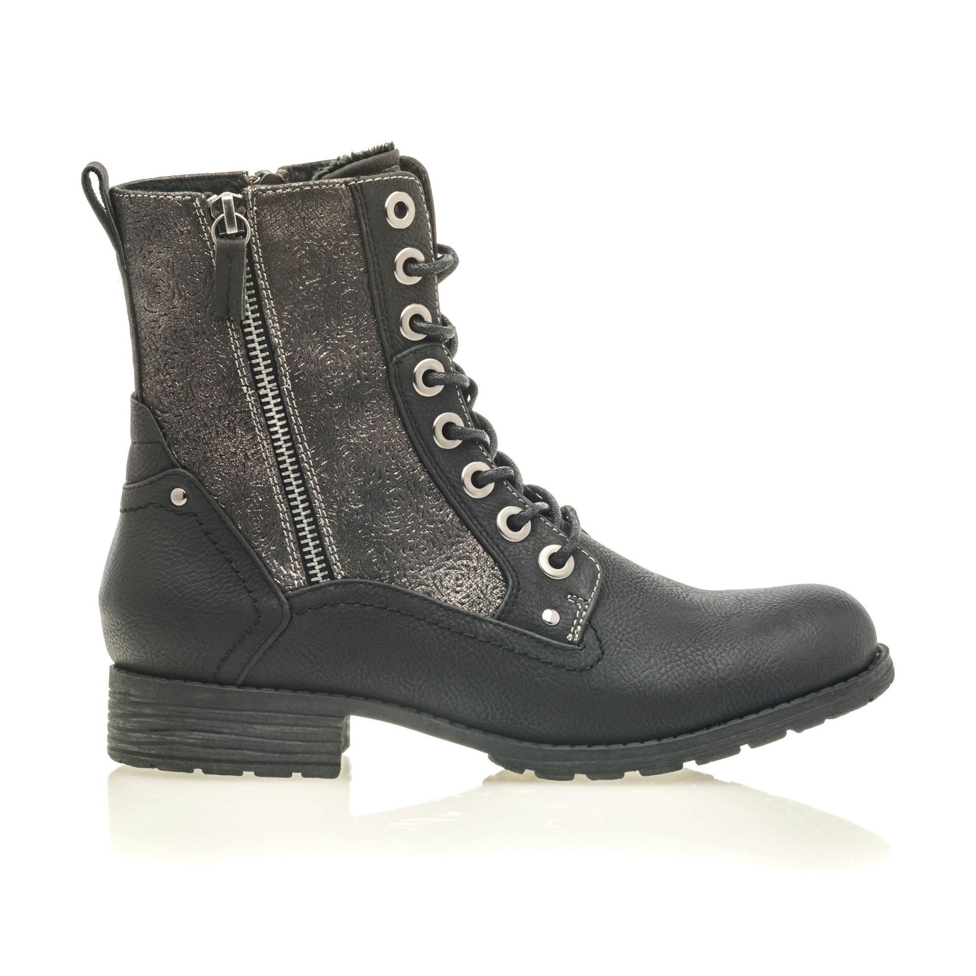 Bottines à lacets Femme noir