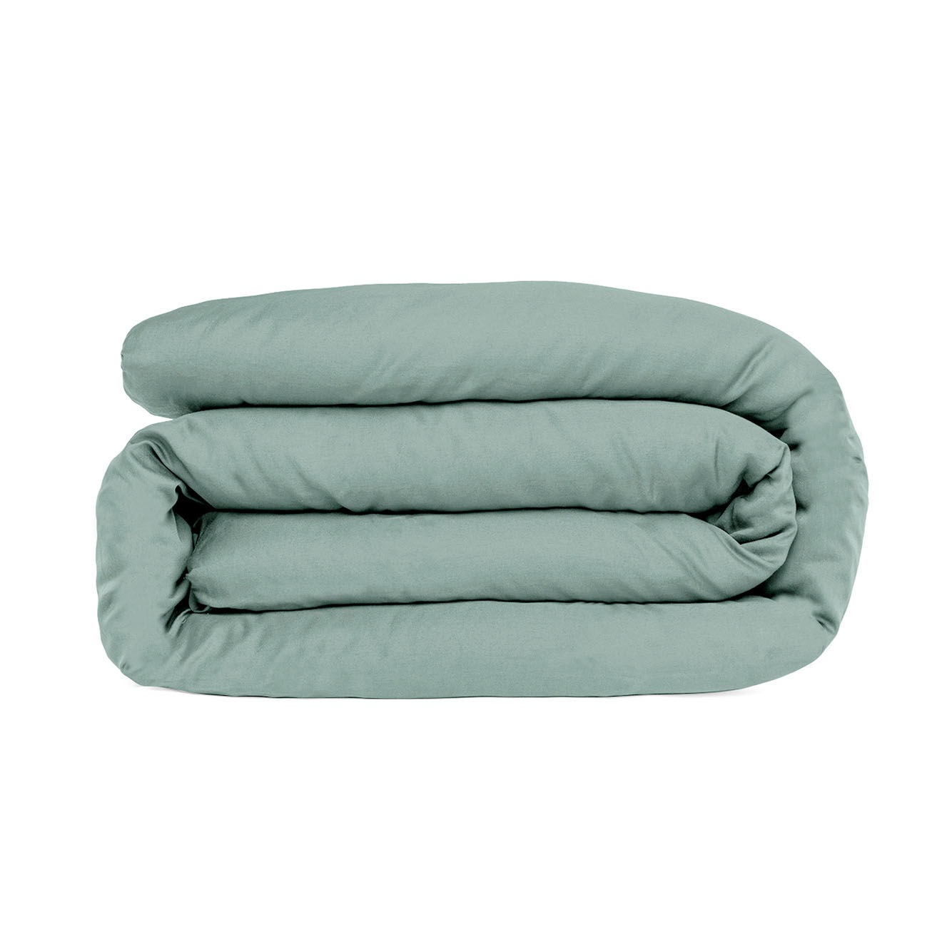 Febronie Housse de couette satin de coton Julia vert pistache