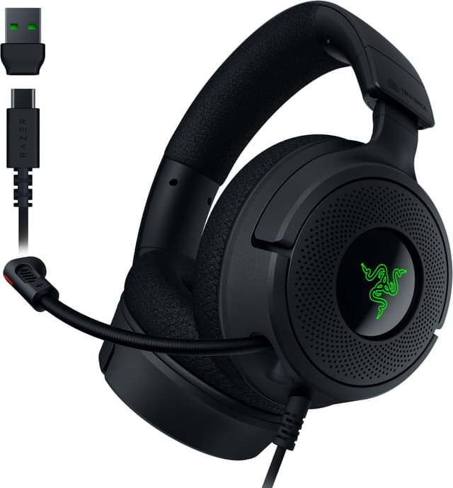 Razer Kraken V4 X gaming-høretelefoner (sort)