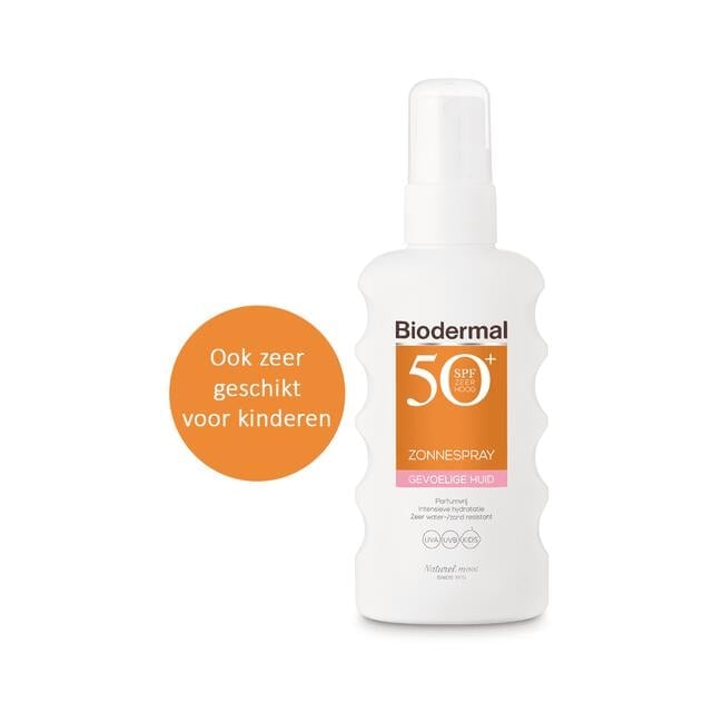 Biodermal Gevoelige Huid Zonnebrand Spray SPF 50+175 ML