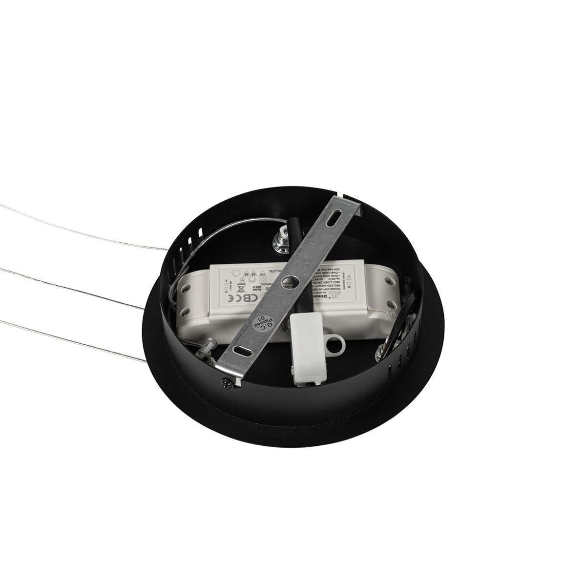 Hanglamp zwart 60 cm incl. LED 3-staps dimbaar - Girello