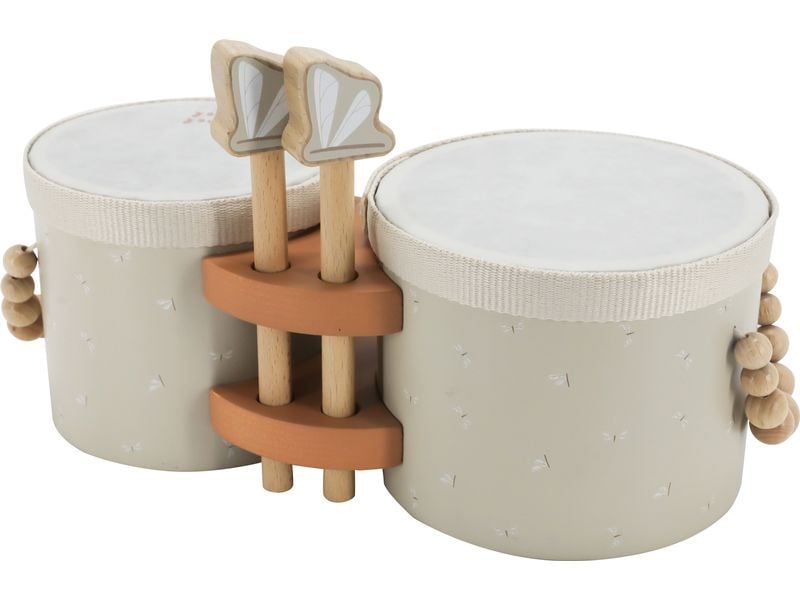 Label Label Musikinstrument Bongos Nougat Holzbongos für kleine Musiker
