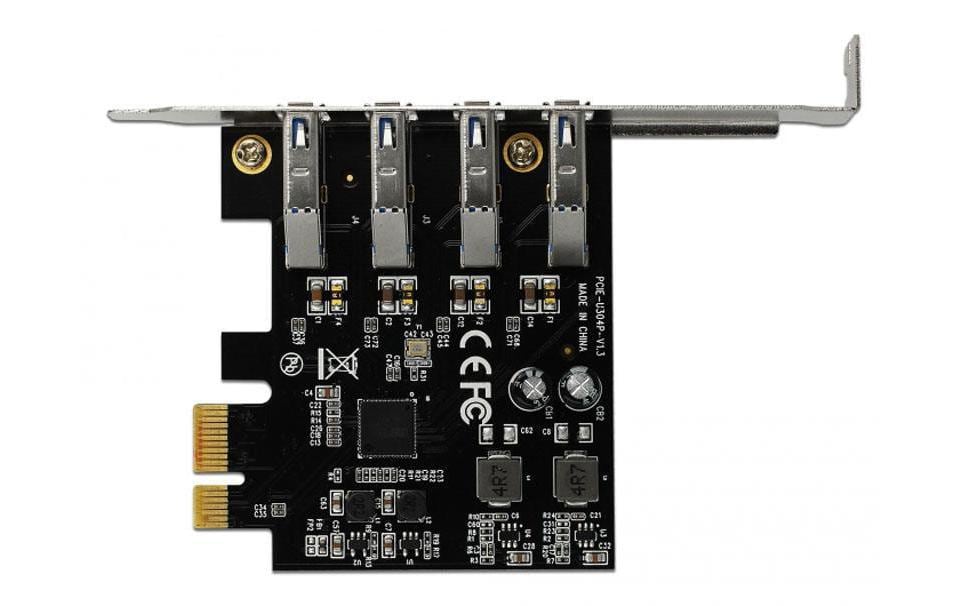 PCI-Express-Karte 90304 USB 3.0 Typ-APCIe-Schnittstellenkarte mit 4 USB-Anschlüssen
