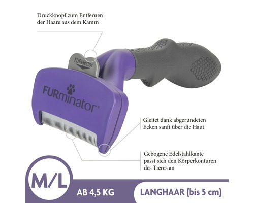 Kam FURminator kat deShedding M/L lang haar