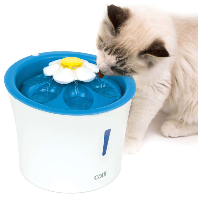 Catit Senses 2.0 Flower Fountain Trinkbrunnen mit LED Nachtlicht