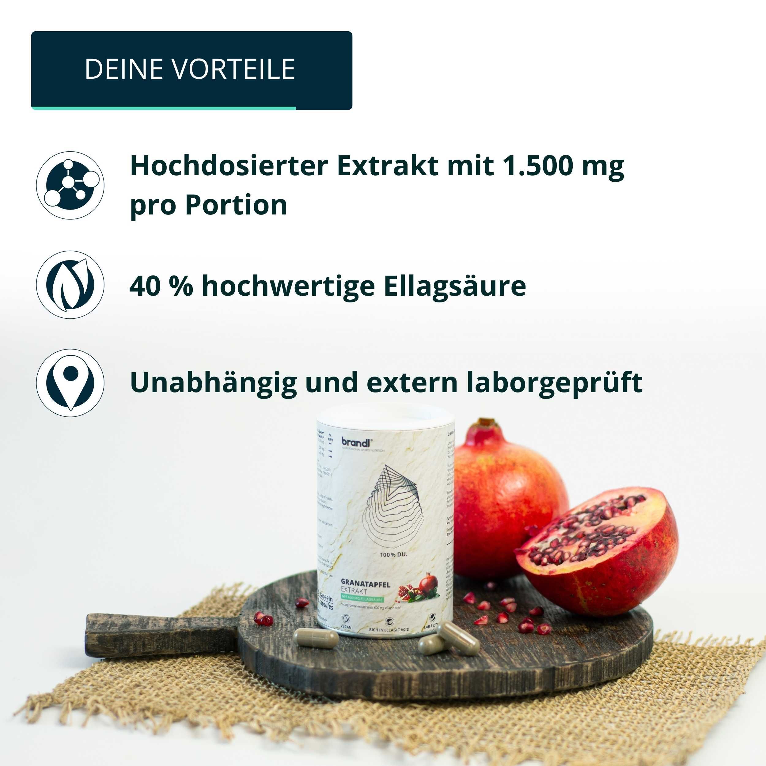 brandl® Granatapfelkern Extrakt (mit Antioxidantien)