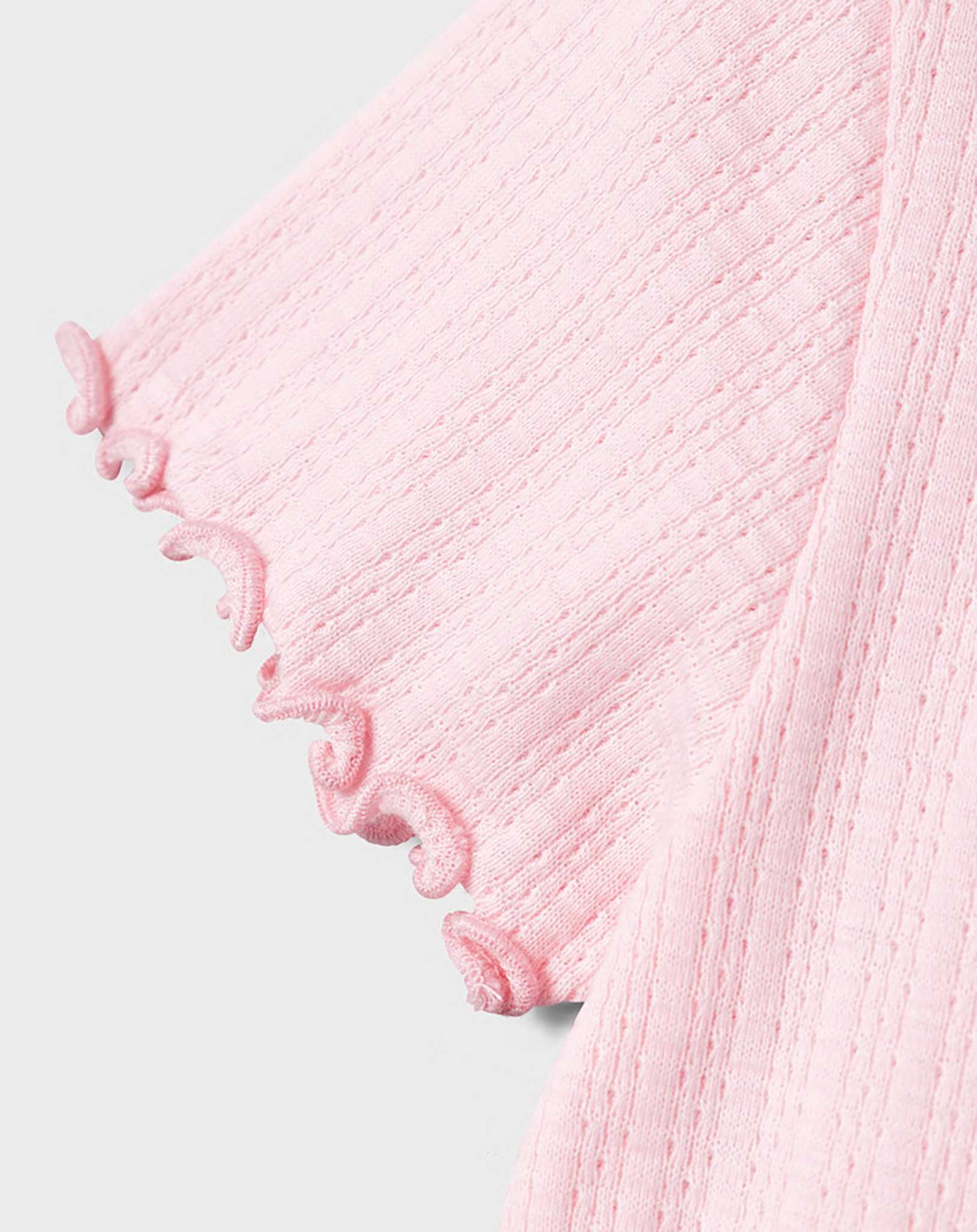 T-Shirt NKFVIBSE CRINCLE in parfait pink