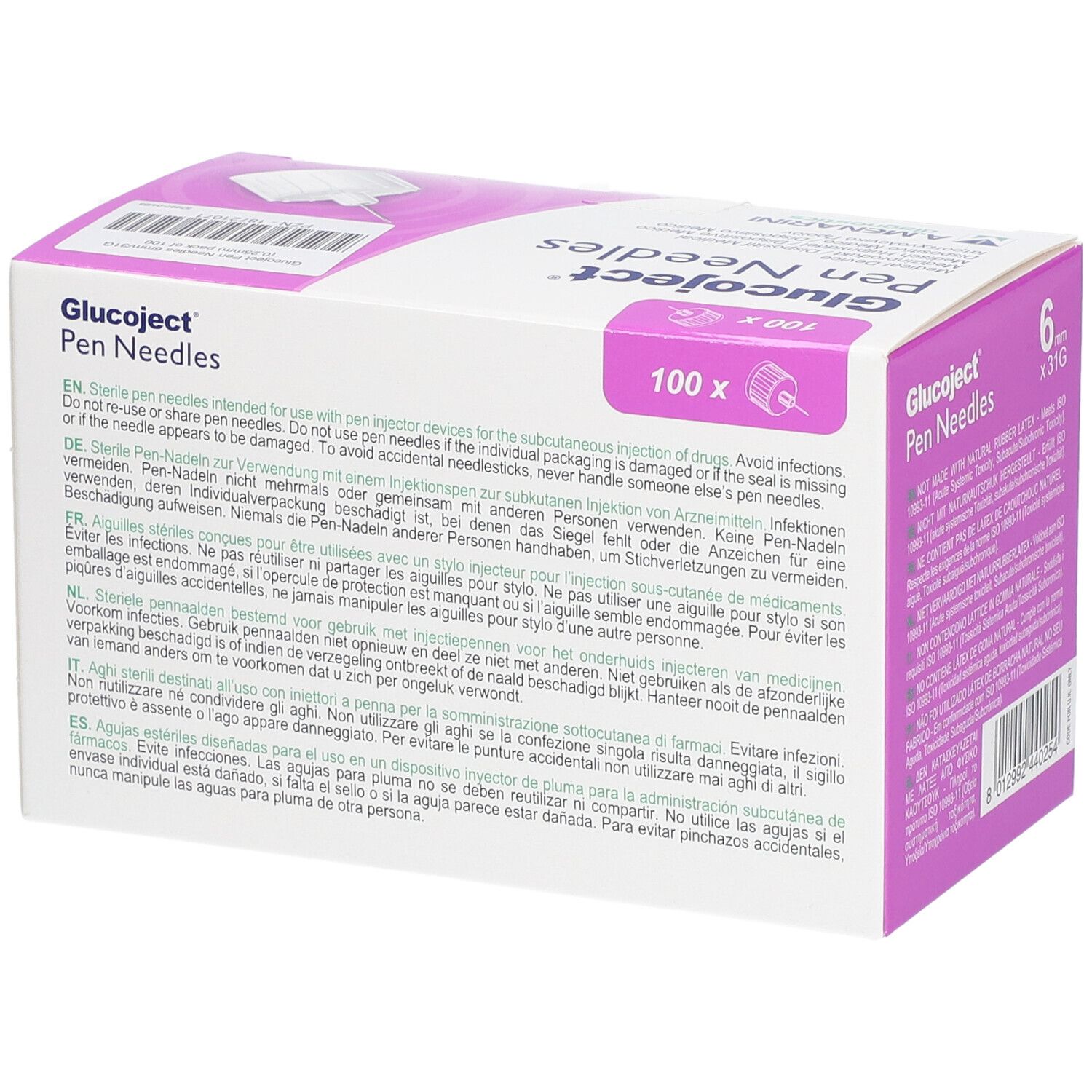 Glucoject® Pen-Nadeln 31G 6 mm