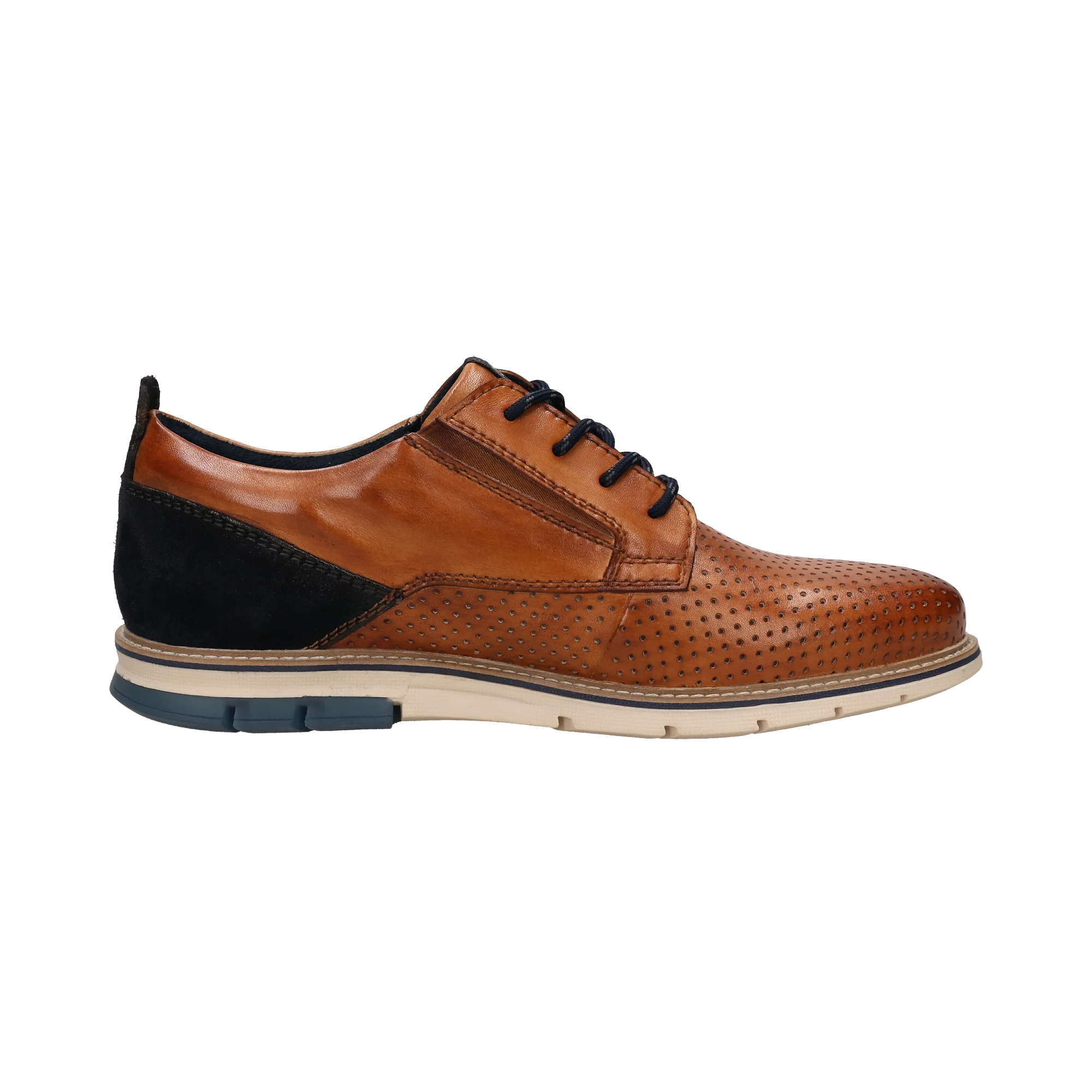 Leder Schnürer cognac