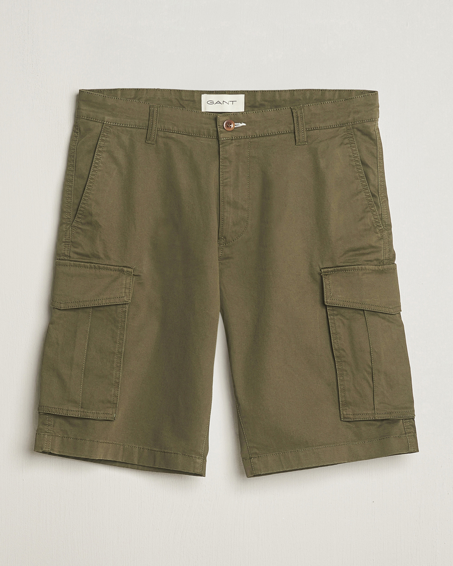 GANT Relaxed Twill Cargo Shorts Juniper Green