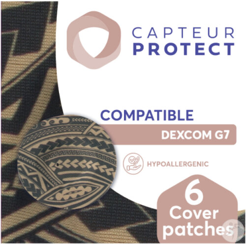 Capteur Protect Patches Tatoo Cover Dexcom G7/One+ 6 Pièces