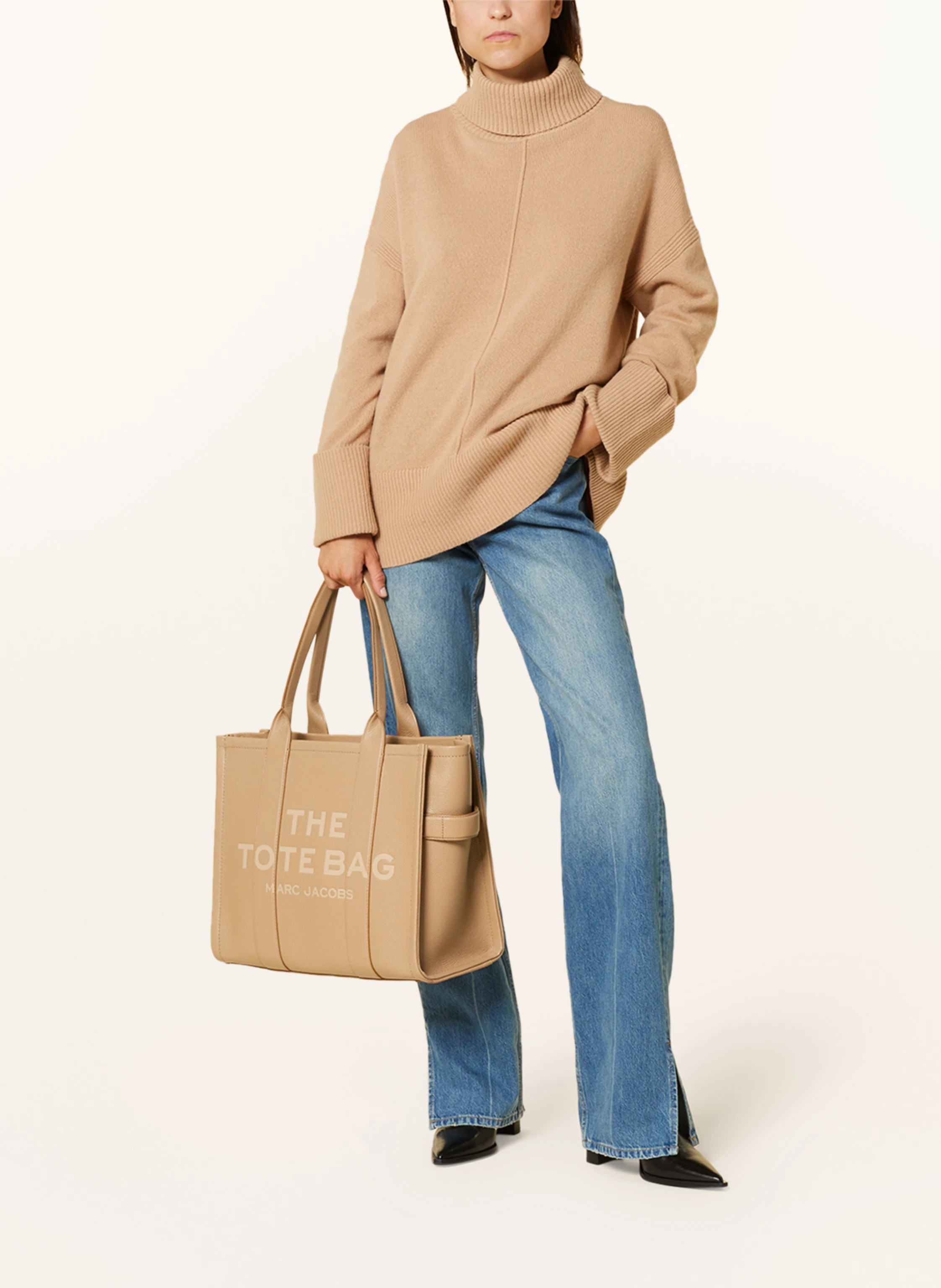 MARC JACOBS Shopper THE LARGE TOTE BAG LEATHER