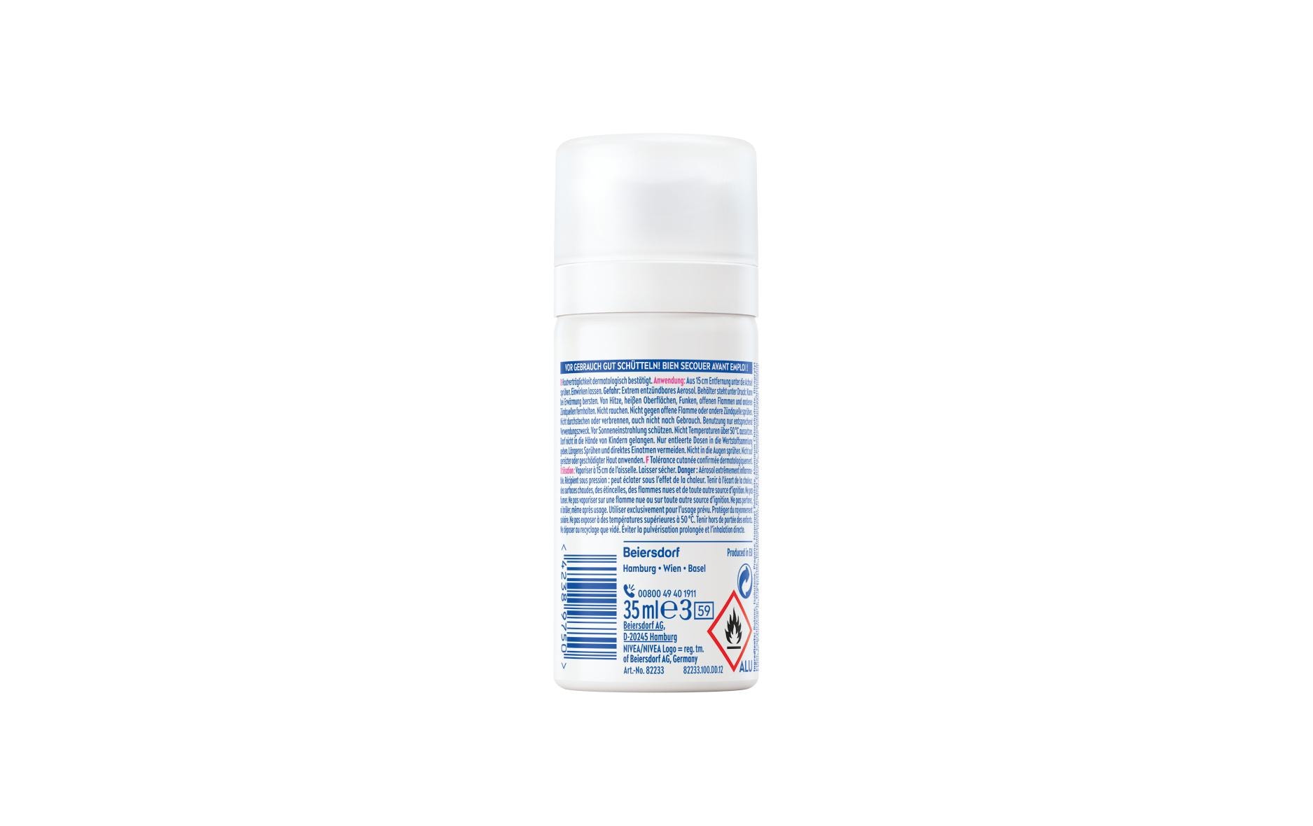 Deo Invisible Clear Spray 35 mlDeodorant bietet Schutz, ohne gelbe Flecken oder weisse Rückstände