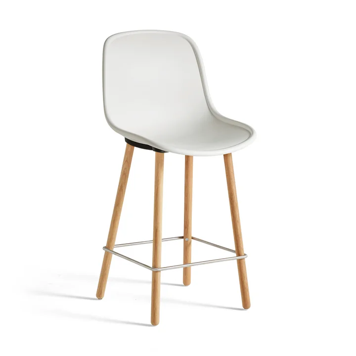 HAY - Neu12 Barhocker, Eiche / cremeweiss (Sitzhöhe: 75 cm)
