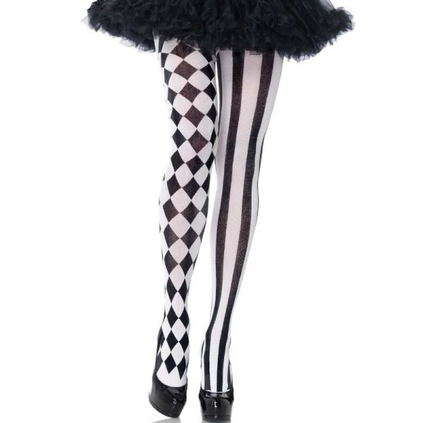 Leg Avenue Collants Harlequin Black/White - 01403BL