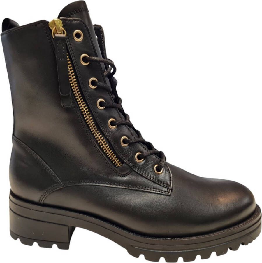 GABOR Veterboots Dames 785.1 Maat: 35 5 Materiaal: Leer Kleur: Zwart