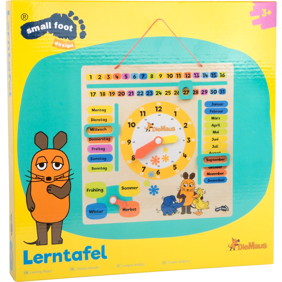 small foot® Die Maus Lernuhr mit Kalender
