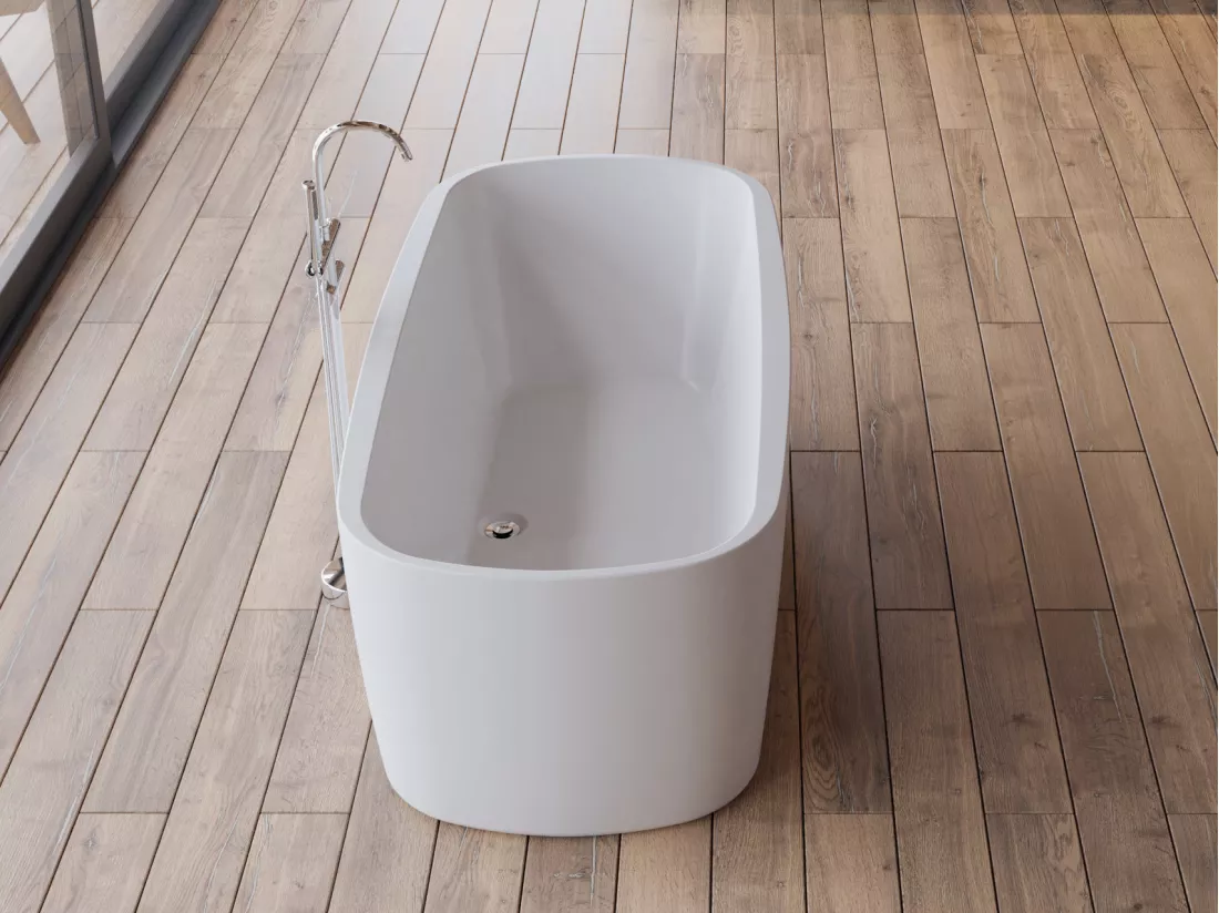 Baignoire îlot rectangulaire DUNE L.170 x l.80 cm, by SPALINA