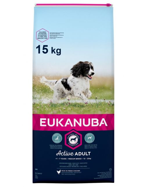 Eukanuba Active Adult Medium Breed Kip - Hondenvoer