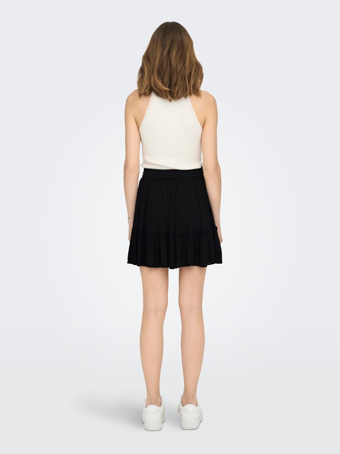 ONLY Minirock »ONLIBIZA LIFE  SHORT SKIRT WVN NOOS«, mit Volant