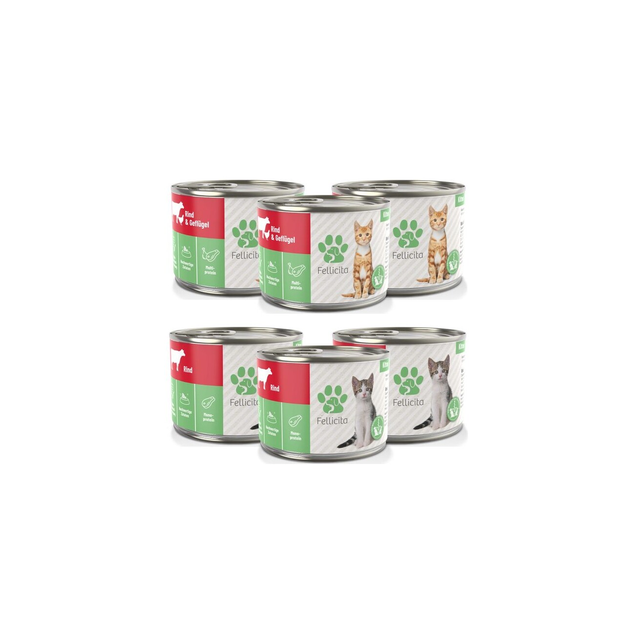 Fellicita Mixpaket Nr. 7 für Kitten 6x 200g