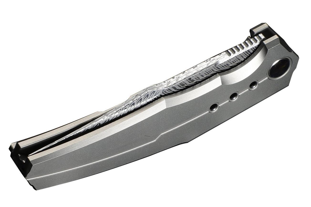 WE Knife Kyklos WE23086-DS1 Fafnir Damasteel, Titanium, zakmes