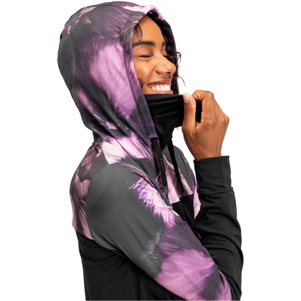 Sweatshirt ROXY WINTER VALLEY OTLR TRUE BLACK PANSY PANSY