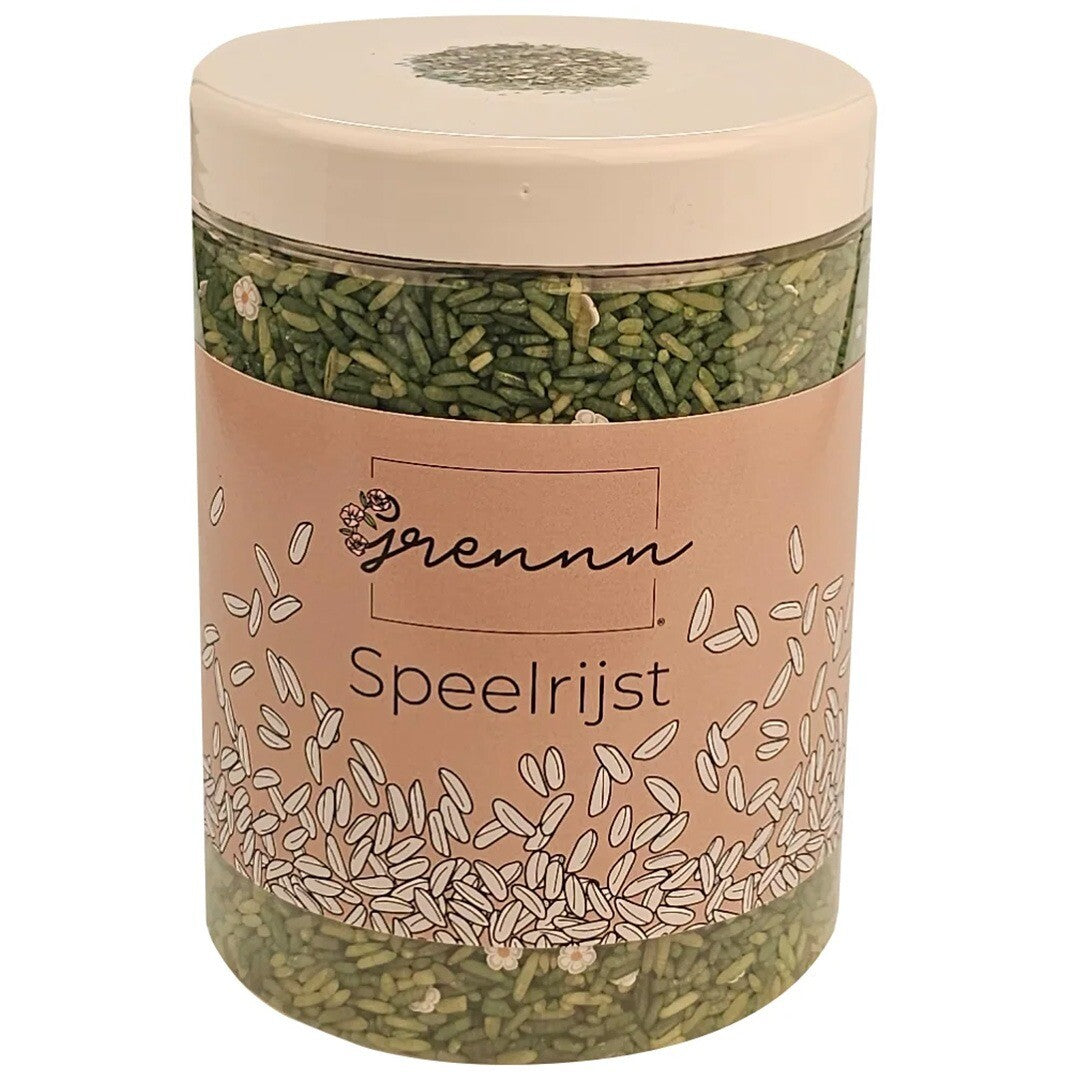 Grennn speelrijst white flower mix - 750 gr