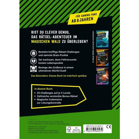 Ravensburger Stay alive! Rätsel-Challenge: Überlebe im magischen Wald