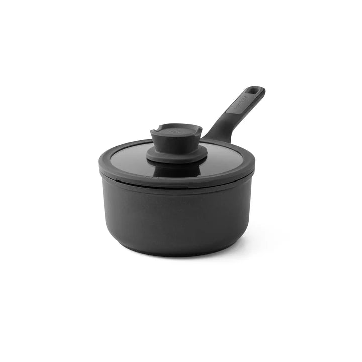 BergHOFF Leo Stone  Steelpan met deksel 18 cm