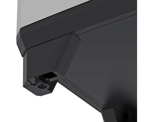 Split Premium recyclingkast, zwart kunststof, 220 l